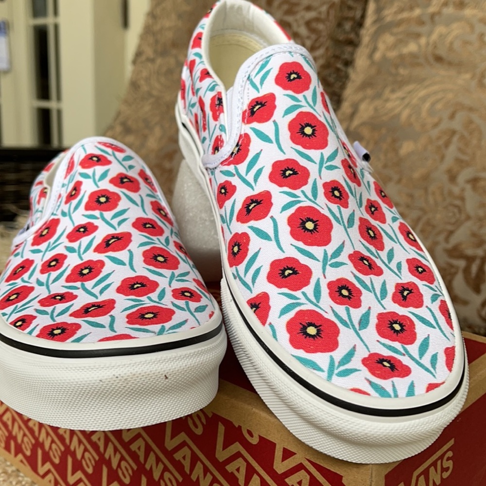 Vans Classic Slip-On Flowers/True White WMNS - Picture 10 of 16